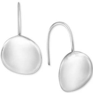 Argento Vivo Polished Disc Drop Earrings